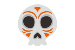 Tattooed skull On Transparent Background png