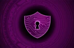 Modern Cybersecurity Technology Background with shield vector