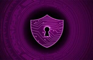 Modern Cybersecurity Technology Background with shield vector