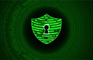 Modern Cybersecurity Technology Background with shield vector