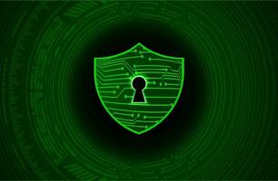 Modern Cybersecurity Technology Background with shield vector