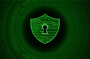 Modern Cybersecurity Technology Background with shield vector