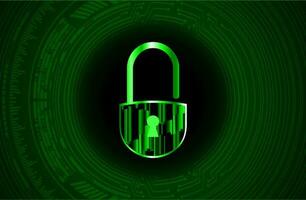 Modern Cybersecurity Technology Background with padlock vector