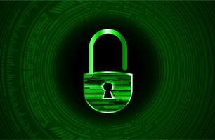 Modern Cybersecurity Technology Background with padlock vector