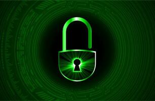 Modern Cybersecurity Technology Background with padlock vector