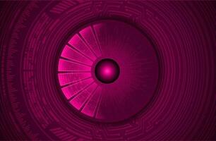 Modern Cybersecurity Eye on Technology Background vector