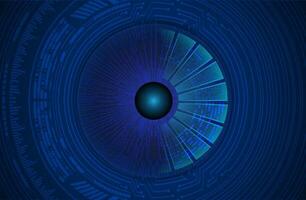 Modern Cybersecurity Eye on Technology Background vector