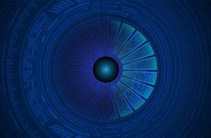 Modern Cybersecurity Eye on Technology Background vector