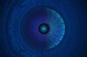 Modern Cybersecurity Eye on Technology Background vector