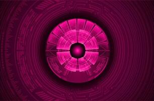 Modern Cybersecurity Eye on Technology Background vector
