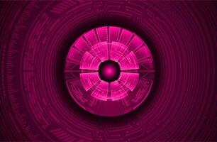 Modern Cybersecurity Eye on Technology Background vector