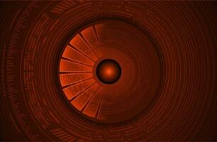 Modern Cybersecurity Eye on Technology Background vector