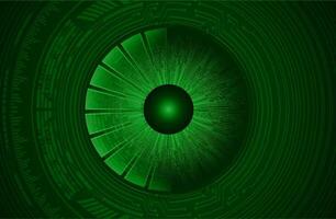 Modern Cybersecurity Eye on Technology Background vector