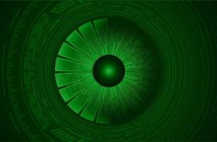 Modern Cybersecurity Eye on Technology Background vector