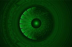 Modern Cybersecurity Eye on Technology Background vector