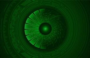 Modern Cybersecurity Eye on Technology Background vector