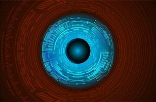 Modern Cybersecurity Eye on Technology Background vector
