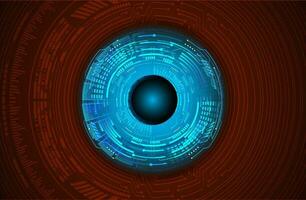 Modern Cybersecurity Eye on Technology Background vector