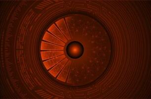 Modern Cybersecurity Eye on Technology Background vector