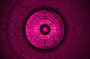 Modern Cybersecurity Eye on Technology Background vector