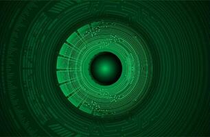 Modern Cybersecurity Eye on Technology Background vector