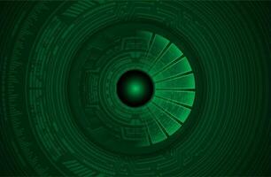 Modern Cybersecurity Eye on Technology Background vector