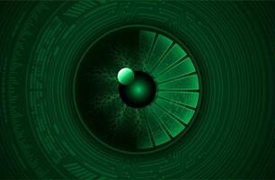 Modern Cybersecurity Eye on Technology Background vector