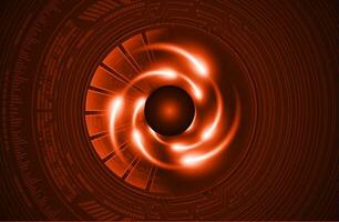 Modern Cybersecurity Eye on Technology Background vector