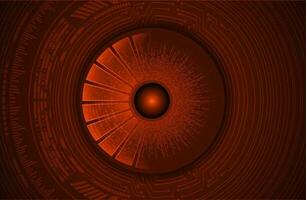 Modern Cybersecurity Eye on Technology Background vector