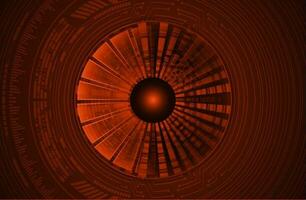 Modern Cybersecurity Eye on Technology Background vector