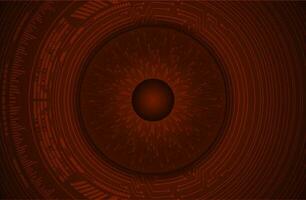 Modern Cybersecurity Eye on Technology Background vector