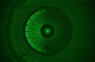 Modern Cybersecurity Eye on Technology Background vector