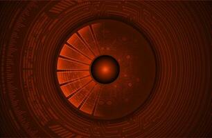 Modern Cybersecurity Eye on Technology Background vector