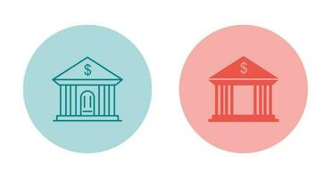 Bank Building Vector Icon