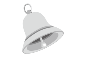 Silver Bell on a transparent background png