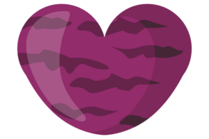 Valentine Love with Tiger Stripe Pattern With Transparent Background png