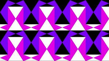 Rosa und lila Farbe gestalten Ändern Rhombus Fliese Muster abstrakt Hintergrund video