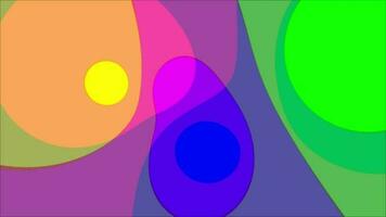 rör på sig abstrakt Flerfärgad looped bakgrund, rosa gul grön blå bakgrund video