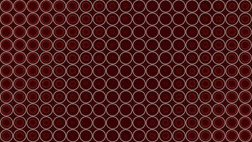 Red color circles shapes moving in diagonal pattern background video