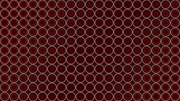 Red color circles shapes moving in diagonal pattern background video