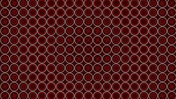 Red color circles and cross shapes moving in circular pattern background video