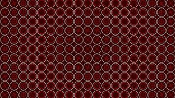 Red color circles and cross shapes moving in circular pattern background video