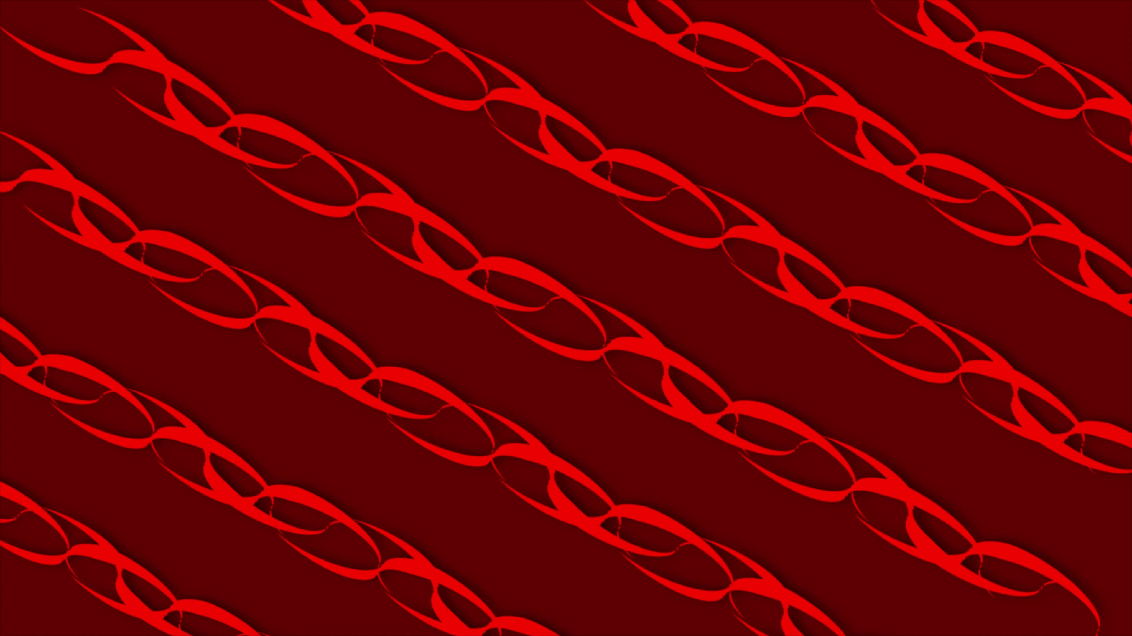 red color Metallic chain shaped moving lines background 23989804 Stock