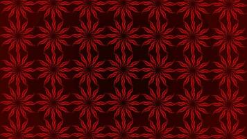 rouge Couleur fleur forme objet tournant et création hypnotique effet video