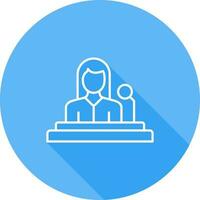 Lectern Line Icon vector
