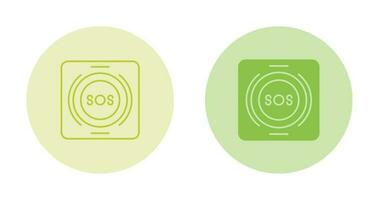 Emergency Button Vector Icon