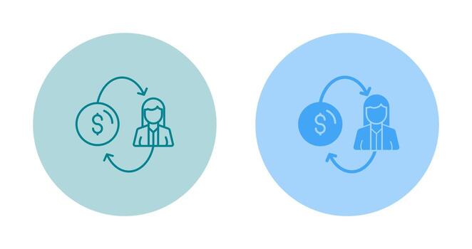 icono de vector de conversión