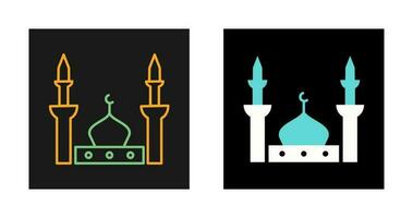 icono de vector de mezquita del profeta