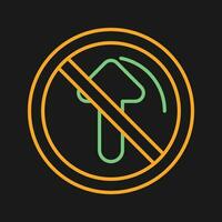 No Passing Vector Icon