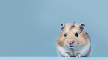 Banner with hamster. . photo